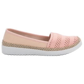 SHELOVET Tekstil Espadrilles lyserød