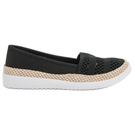 SHELOVET Tekstil Espadrilles sort