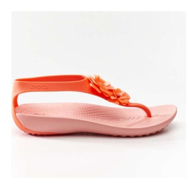Crocs Serena Pynt Flip W 6PT Bright Coral Melon flerfarvet