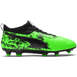 Puma One 19.3 Fg Ag M 105486 04 fodboldstøvler flerfarvet grøn