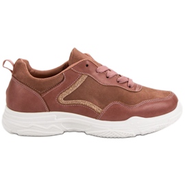SHELOVET Moderigtige sneakers lyserød