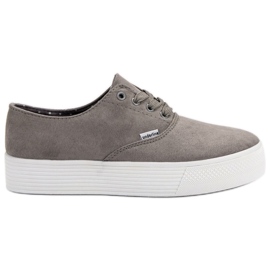 SHELOVET Moderigtige grå sneakers