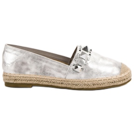Janessa Espadrilles Med Studs grå