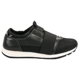Sergio Todzi Slip-on sko med elastik sort