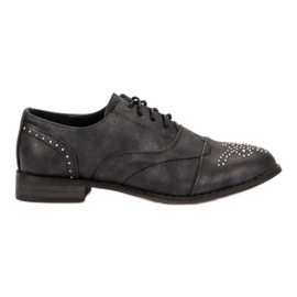 Primavera Brogues med rhinestones grå