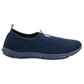 SHELOVET Marineblå slip-on sneakers marine blå