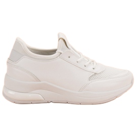 Ideal Shoes Sportssko til kvinder hvid