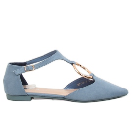 Blå åben ballerina JN7119 Blå