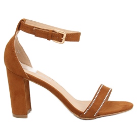 Sandaler på postkamel A8020 Camel brun