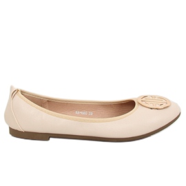 Beige ballerinaer til kvinder VS-660 Beige
