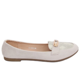 Grå kvinders loafers VS-662 LT.GRAY