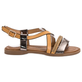 Small Swan Moderigtige sandaler gul