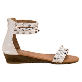 SHELOVET Rock sandaler hvid