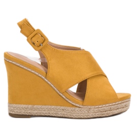 Anesia Paris Sandaler i ruskind gul