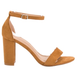 Anesia Paris Sexede kamel sandaler brun
