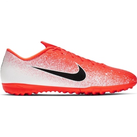 Nike Mercurial Vapor X 12 Academy Tf M AH7384-801 fodboldsko flerfarvet hvid
