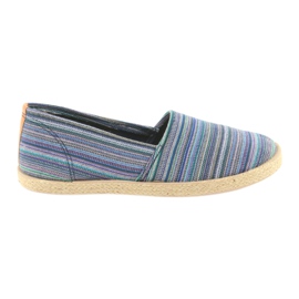 McKey 821 Espadrilles brun blå grøn marine blå