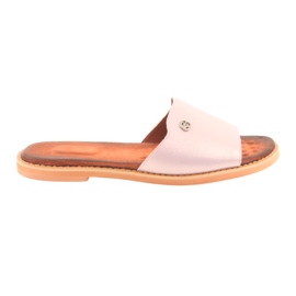 M.Daszyński Daszyński Women's Flat Heel 1837 Pink lyserød