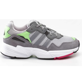 Adidas Yung 96 J 802 Grå To Grå Tre Shock Pink flerfarvet