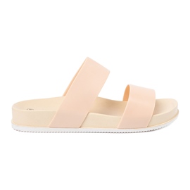 SHELOVET Komfortable Beige hjemmesko