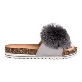 Seastar Tøfler Med Pompom grå