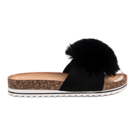 Seastar Tøfler Med Pompom sort