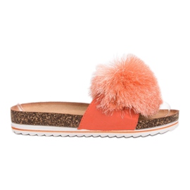 Seastar Tøfler Med Pompom orange