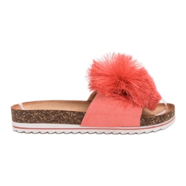 Seastar Tøfler Med Pompom rød