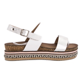 Seastar Sandaler på platformen hvid