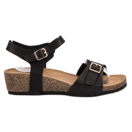 Seastar Klassiske kile sandaler sort