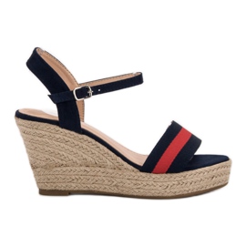 Primavera Casual wedge sandaler marine blå