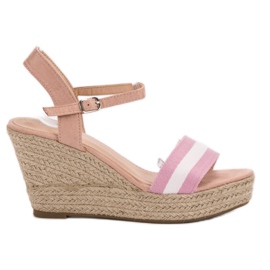 Primavera Casual wedge sandaler lyserød