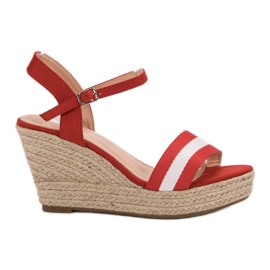 Primavera Casual wedge sandaler rød