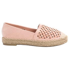 VICES Suede Espadrilles lyserød