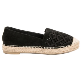 VICES Suede Espadrilles sort