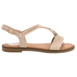 Laura Mode Sandaler i ruskind brun
