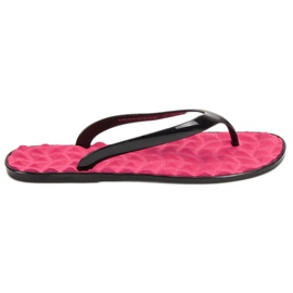 SHELOVET Gummi flip-flops lyserød