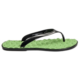 SHELOVET Gummi flip-flops grøn