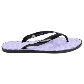 SHELOVET Flip-flops i gummi violet