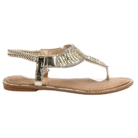 Encor Elegante japanske sandaler gul