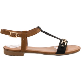 Small Swan Casual sandaler sort brun