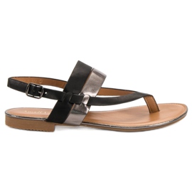 Small Swan Japanske sandaler sort