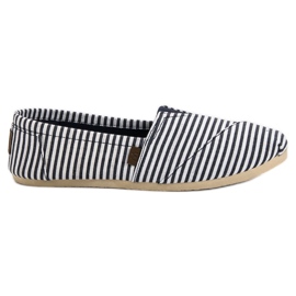 SHELOVET Slip On Light Sneakers hvid blå