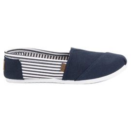 SHELOVET Slip On Light Sneakers hvid marine blå