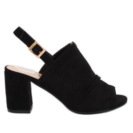 Sorte højhælede sandaler JM5840N Negro