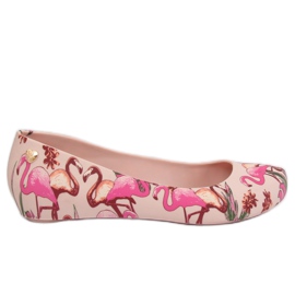 Meliski med lyserøde flamingoer CK85 Pink flerfarvet