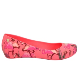 Meliski med lyserøde flamingoer CK85 Coral flerfarvet