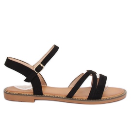 Sorte kvinders sandaler S55 Sort