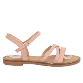 Lyserøde kvindersandaler S55 Pink
