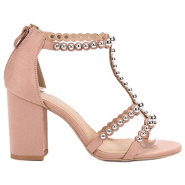Laura Mode Stilfulde sandaler lyserød